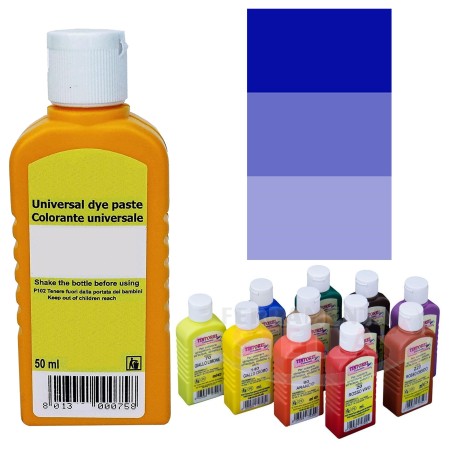 COLORANTE PASTA UNIVERSALE TUBETTO DA 50 ML - BLU - x PITTURA E SMALTI ACQUA E SOLVENTE