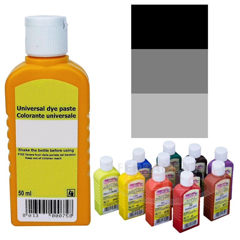 COLORANTE PER PITTURA AD ACQUA TUBETTO DA 50 ML X TUTTI I TIPI DI PITTURA - NERO