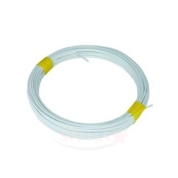 FILO CAVETTO STENDIBIANCHERIA STENDI PANNI BIANCHERIA BIANCO PLASTIFICATO 20MT.