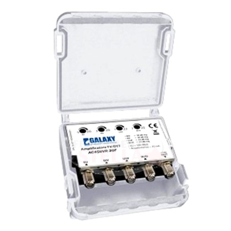 AMPLIFICATORE DI SEGNALE TV PER ANTENNA MARCA GALAXY  DA ESTERNO - 1 INGRESSO - 3+4+5