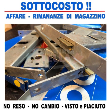 SERRATURA LOGO 44051 A INFILARE A FASCIA x ALLUMINIO ANTA - entrata 80 - frontale 20