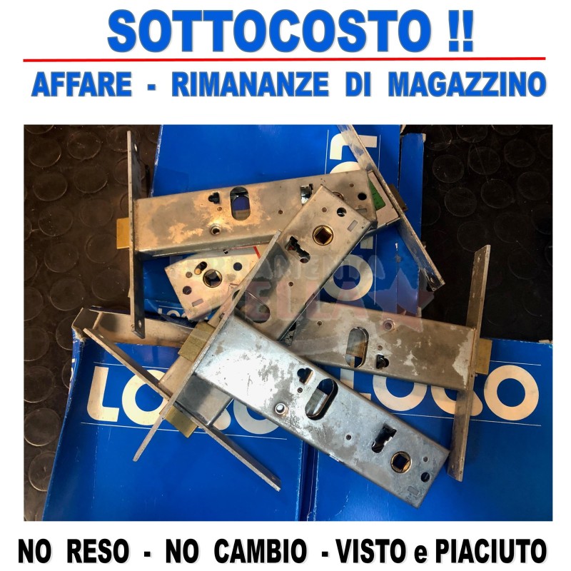 SERRATURA LOGO 44051 A INFILARE A FASCIA x ALLUMINIO ANTA - entrata 80 - frontale 20