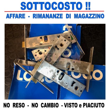 SERRATURA LOGO 44051 A INFILARE A FASCIA x ALLUMINIO ANTA - entrata 80 - frontale 20