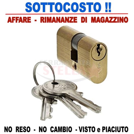 CILINDRO CISA OVALE 55 MM X INFISSI PORTE SERRATURE x ALLUMINIO FERRO CHIUSURA - SOTTOCOSTO !!