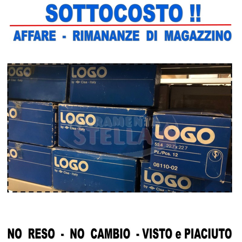 CILINDRO CISA DA INFILARE OVALE 55MM PORTA SERRATURA PORTE 3 CHIAVI CHIAVE