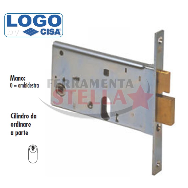 SERRATURA LOGO 44761 70 A INFILARE A FASCIA LARGA x ALLUMINIO ANTA - entrata 70 - frontale 16 - SOTTOCOSTO !! 