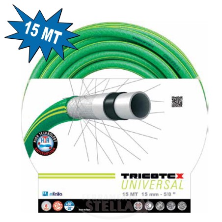 TUBO POMPA IRRIGAZIONE GIARDINAGGIO 15 mm 25 mt. 5 STRATI - SUPER GARDEN - MADE IN ITALY