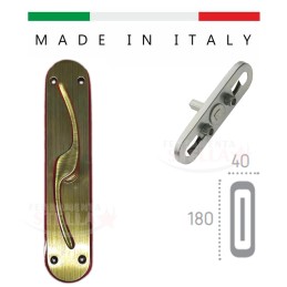 CREMONESE MANIGLIA MANIGLIE FINESTRA FINESTRE BALCONI BALCONE BRONZO BRONZATA - CON MOVIMENTO CON FORO