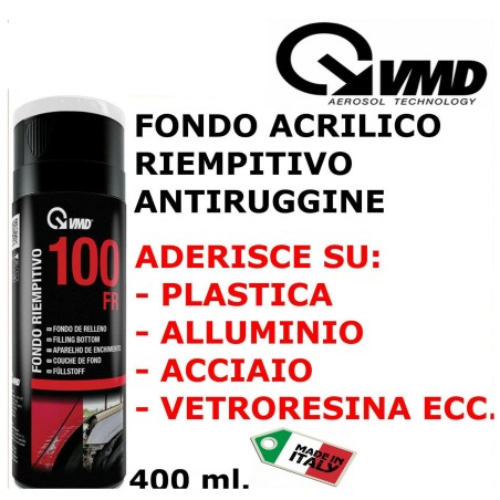 STUCCO ANTIRUGGINE SPRAY GRIGIO PRIMER FONDO METALLI CARROZZERIA ANTI RUGGINE