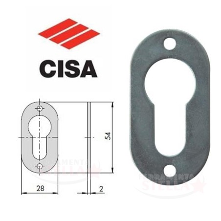 PLACCA MOSTRINA BOCCHETTA PLACCHETTA x SERRATURA PER FORO YALE