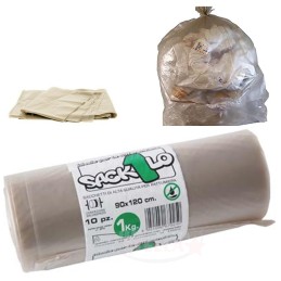 SACCO NETTEZZA URBANA SPAZZATURA IMMONDIZIA  -  90 x 120  - 120 GR CIRCA 