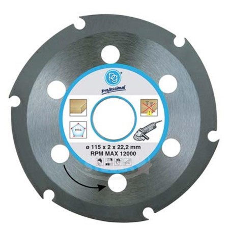 DISCO LAMA CIRCOLARE X TAGLIO LEGNO - PG - ADATTO PER FLEX PICCOLO - 115 x 22,2