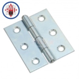 CERNIERA CERNIERE FERRO METALLO ZINCATO CON PERNO SFILABILE TIPO PESANTE DOPPIO FOGLIO - 100 X 75