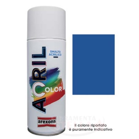 SMALTO PITTURA BOMBOLETTA VERNICE SPRAY ACRILICO 100% VARI COLORI BLU GENZIANA RAL 5010