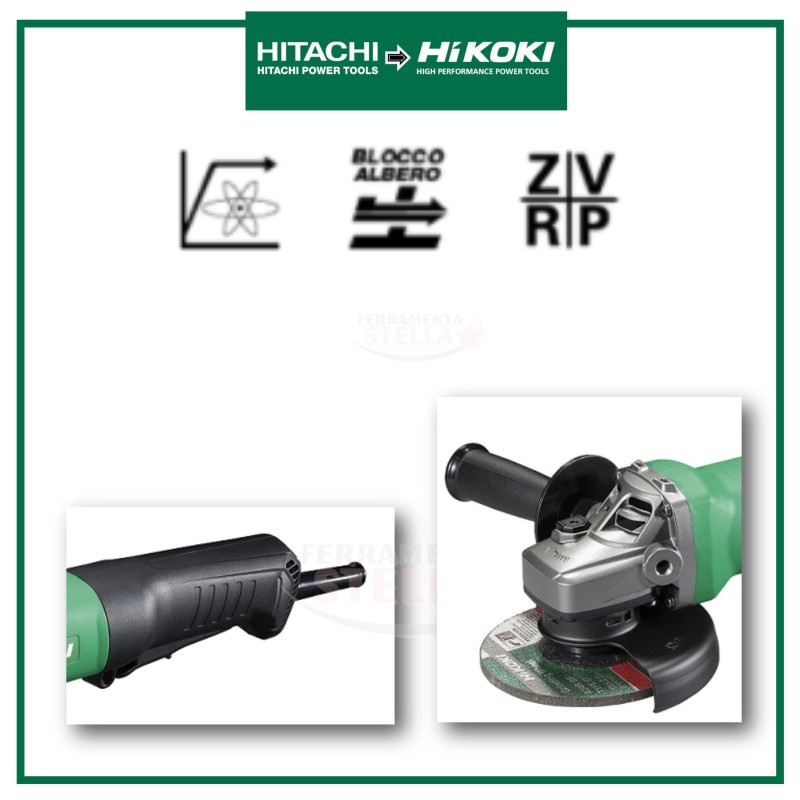 SMERIGLIATRICE MEZZO FLEX 1400 W G13SE3 HITACHI HIKOKI PER DISCO DA 125 - PROMO 1 DISCO OMAGGIO !!