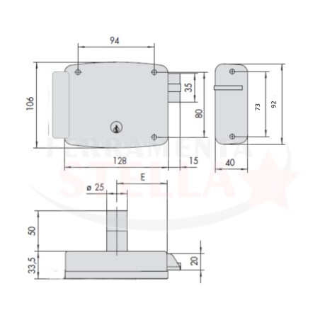 SERRATURA ELETTRICA CISA 11761 PORTA PORTONCINO INGRESSO FERRO LEGNO