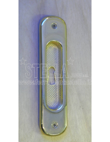 maniglia incasso f/chiave colombo oro lucido | ferramentastella.com