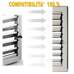 Comando orientabile lamelle naco alluminio sp 54 | ferramentastella.it 2