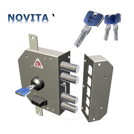 SERRATURA DI SICUREZZA CON CHIAVE PUNZONATA K55 NOVITA' CR art 3250 DA APPLICARE x LEGNO - DESTRA