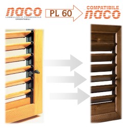 Comando orientabile lamelle legno naco pl 60 pl60 |ferramentastella.it 2