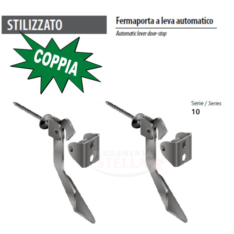 COPPIA FERMAPERSIANE BLOCCA FERMA PERSIANA IMPOSTA FERMAIMPOSTA AUTOMATICO FERRO