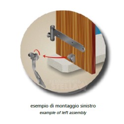 COPPIA FERMAPERSIANE BLOCCA FERMA PERSIANA IMPOSTA FERMAIMPOSTA AUTOMATICO FERRO