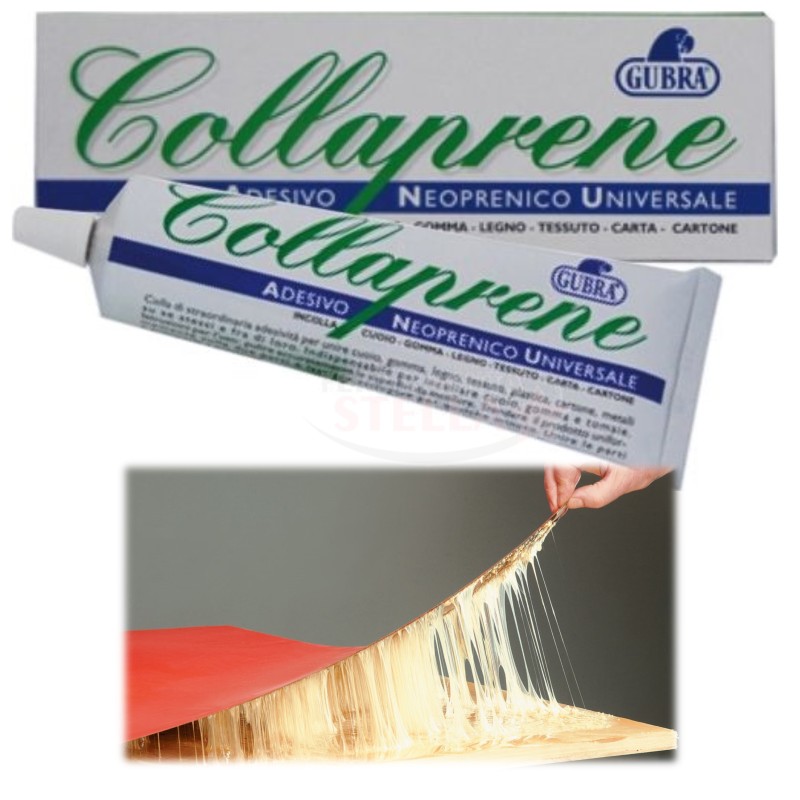 COLLAPRENE GUBRA COLLA ADESIVO 75 gr PER METALLI TESSUTI LEGNO GOMMA CUOIO CARTA