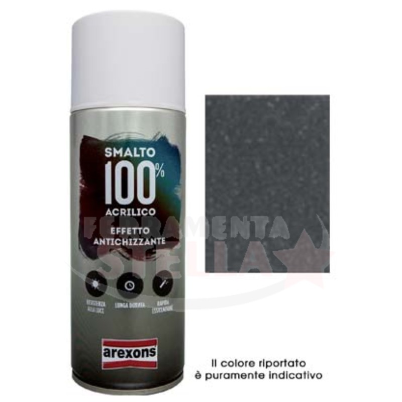 SMALTO PITTURA BOMBOLETTA VERNICE SPRAY ACRILICO 100% VARI COLORE NERO LUCIDO RAL 9005