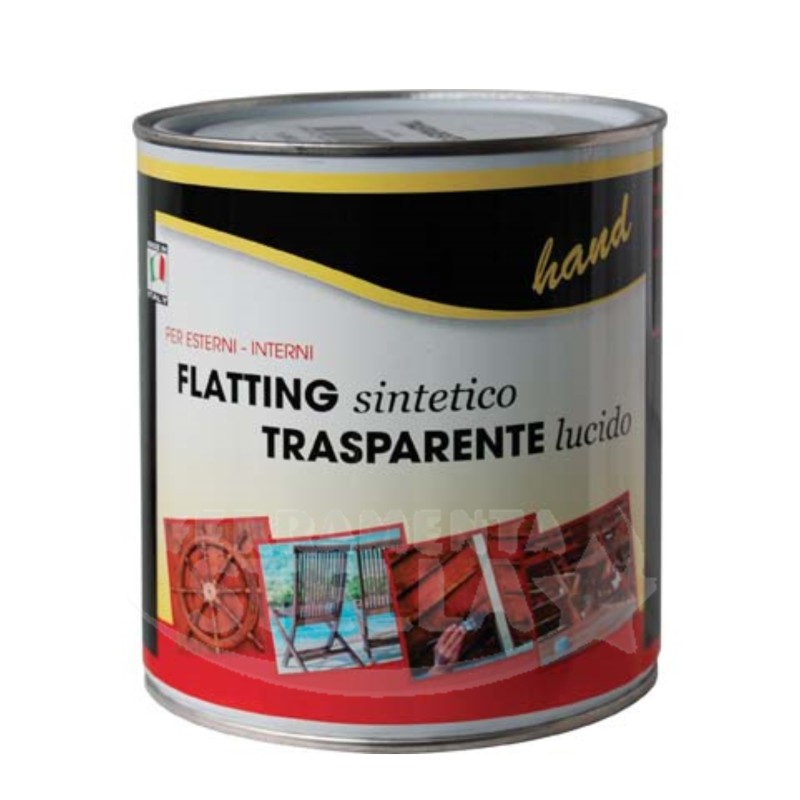 PITTURA FLATTING VERNICE LUCIDA PROTETTIVA x PROTEZIONE x LEGNO ESTERNO INFISSI - 0,75 LT