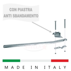 COPPIA ASTE FISSE STENDIBIANCHERIA DA BALCONE BRACCI SUPPORTO RINGHIERA STENDINO