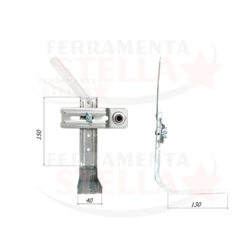 SUPPORTO A SQUADRA X TAPPARELLA ART. 1099 - L. 40 mm
