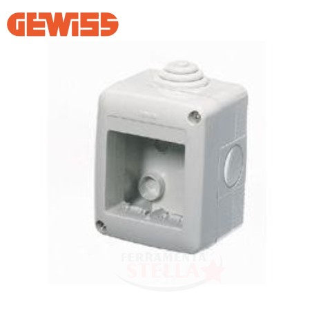 SCATOLA CONTENITORE IP40  1 POSTI X FRUTTO GEWIS GW 27001