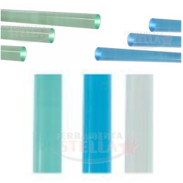 TUBO PIENO METACRILATO TIPO PLEXIGLASS - LUNGHEZZA 1,08 MT - COLORE E FINITURA TRASPARENTE 2