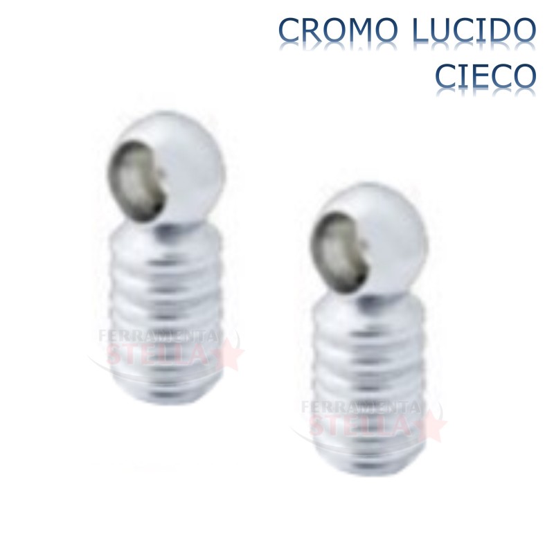 SUPPORTO PASSANTE IN OTTONE RIGATO - CROMO LUCIDO - MULTIUSO - COPPIA 2 PEZZI