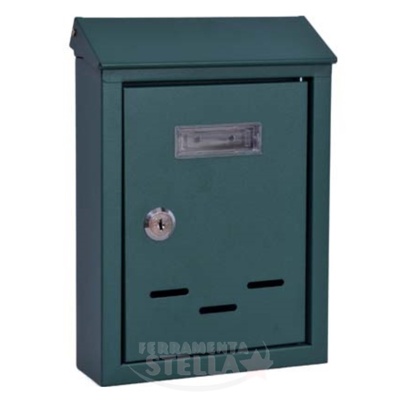 CASSETTA POSTALE ACCIAIO POSTA BUCA LETTERE PER ESTERNO VERDE PORTALETTERE - 200 x 60 H.300 CASSETTA POSTALE ACCIAIO POSTA BUCA LETTERE PER ESTERNO VERDE PORTALETTERE - 200 x 60 H.300