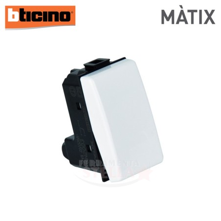 MATIX - INTERRUTTORE BIPOLARE O / I BTICINO BIANCO