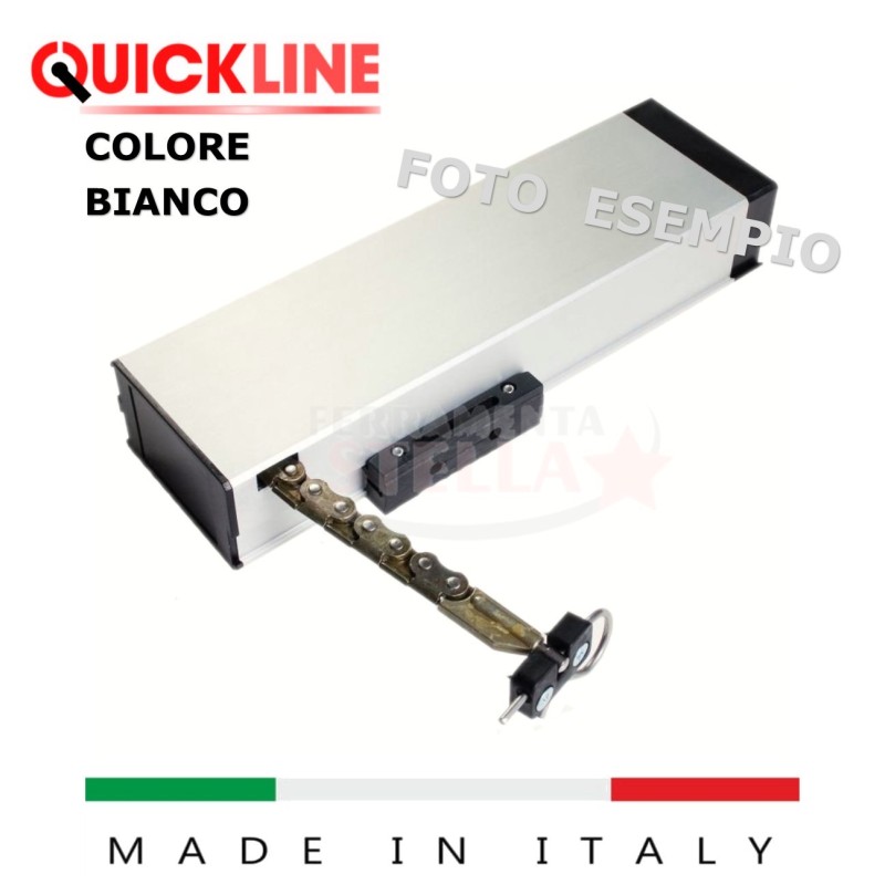 ATTUATORE MOTORE A CATENA PER FINESTRE APERTURA A WASISTAS E A SPORGERE - 24V - NERO - FORZA 150 N - CORSA 250 / 380