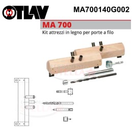 Kit attrezzi in legno per porte a 