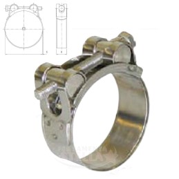 FASCETTA FASCETTE STRINGI TUBO - PROFESSIONALE - BANDA PIENA TROPICALIZZATA - diametro da 113 A 121