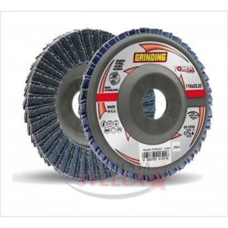 DISCO LAMELLARE CORINDONE RESINA ABRASIVI x SMERIGLIATRICE FLEX GR 80