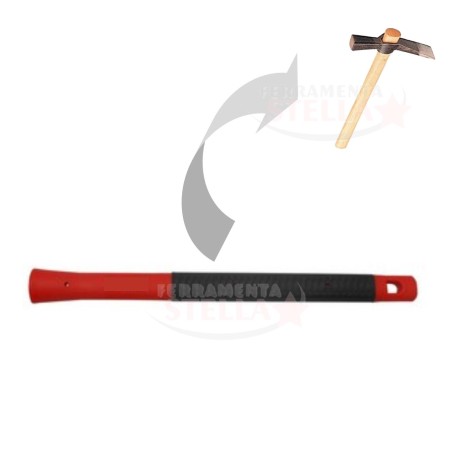 MANICO MANICI IN FIBRA DI VETRO RICAMBIO PER MARTELLO CARPENTERIA MALEPEGGIO ECC - LUNGH 38 CM 