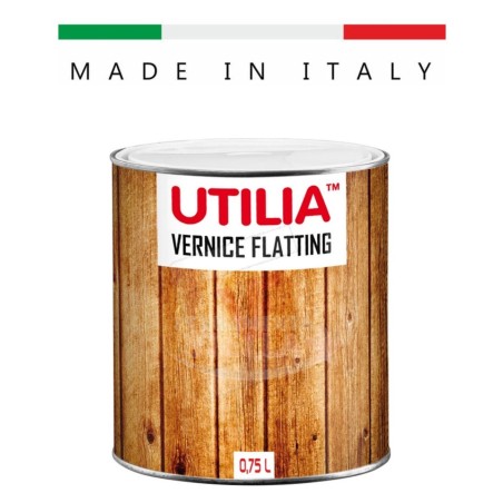 FINITURA VERNICE IMPREGNANTE di PROTEZIONE PER LEGNO x INTERNI ED ESTERNI - 0,75 lt - COLORE NOCE  SCURO - EFFETTO CERATO