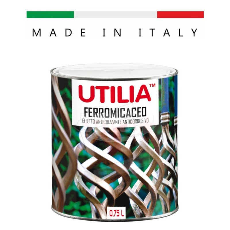 SMALTO A SOLVENTE ANTICORROSIVO PER FERRO METALLO LEGNO e INTONACI - 0,75 lt - MARRONE RAL 8017