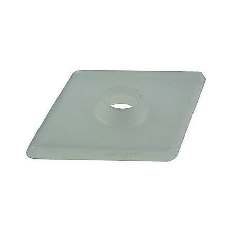 RONDELLA PER TIRAFONDO PER LAMIERE GRECATE COPERTURE IN PPL - MM 27 x 27 - FORO DA 6 MM - CONFEZIONE DA 100 PZ
