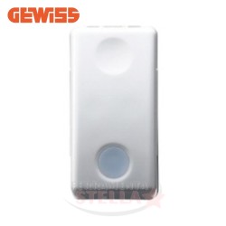 DEVIATORE BIANCO LUMINOSO GW 20507 GEWISS 1P 10A SYSTEM - SERIE SYSTEM - FRUTTO 1 POSTO