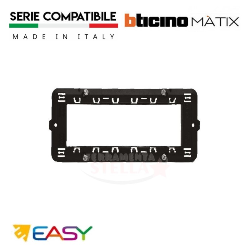 SUPPORTO 4 MODULI CON VITI AGGANCIO
