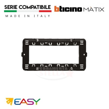 SUPPORTO 4 MODULI CON VITI AGGANCIO