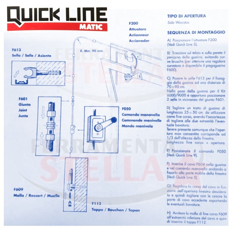 RINVIO ROTANTE x KIT OTELLI RICCARDO QUICK LINE - GRIGIO - LINEA DI TRASMISSIONE ACCESSORI RICAMBI