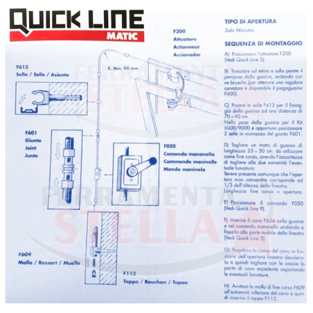 RINVIO ROTANTE x KIT OTELLI RICCARDO QUICK LINE - GRIGIO - LINEA DI TRASMISSIONE ACCESSORI RICAMBI