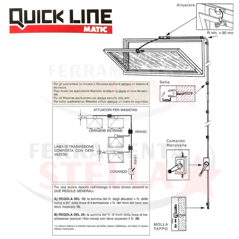 RINVIO ROTANTE x KIT OTELLI RICCARDO QUICK LINE - GRIGIO - LINEA DI TRASMISSIONE ACCESSORI RICAMBI